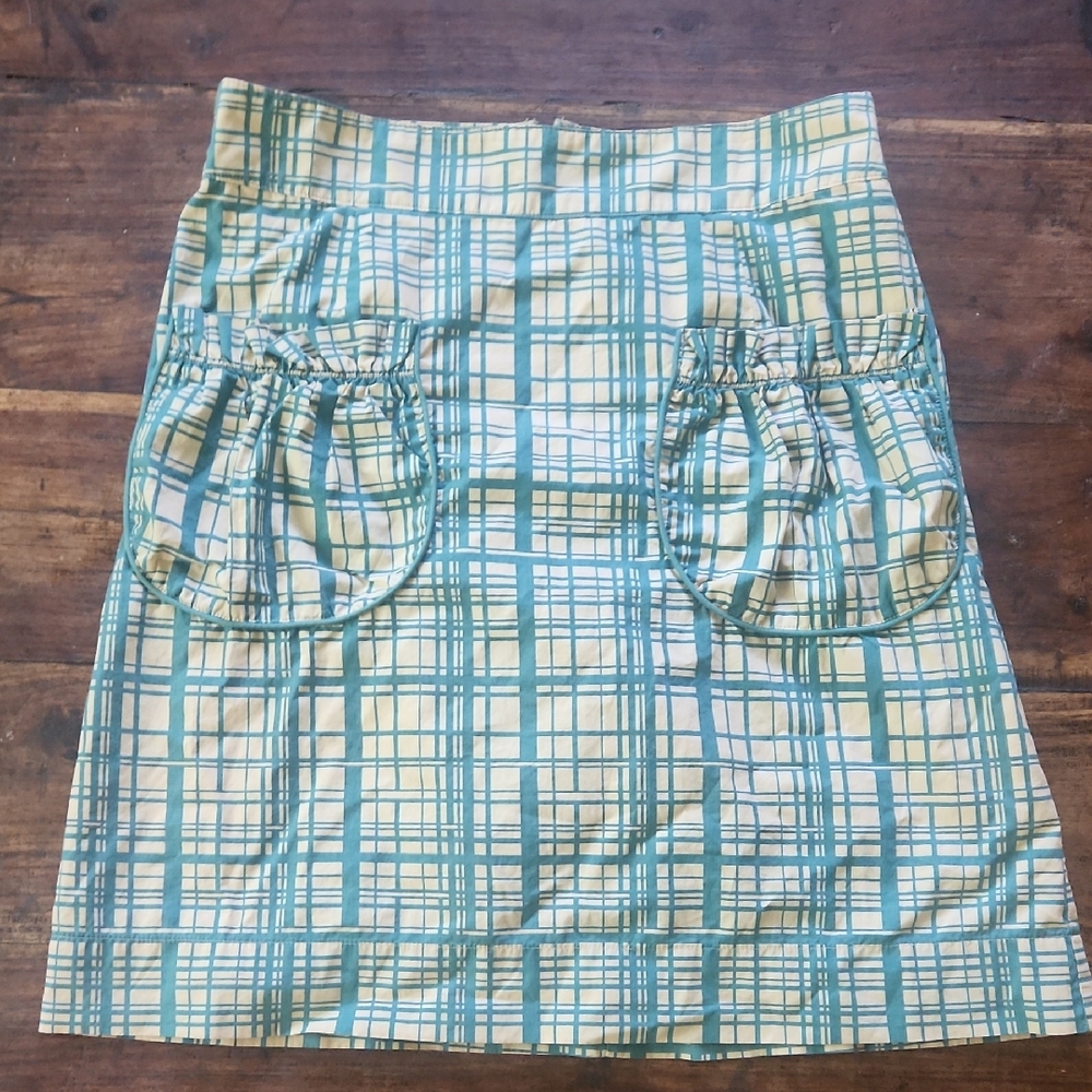 Green and White Mini Pencil Skirt for Casual Wear Girls From Savoy 4